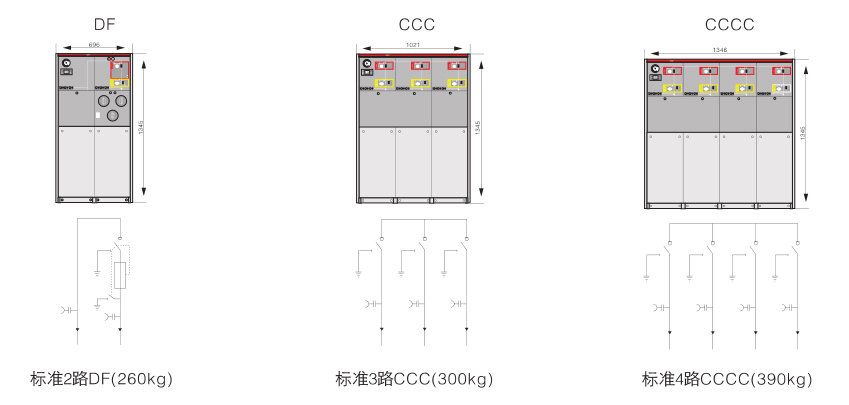 户内六氟化硫充气式开关柜