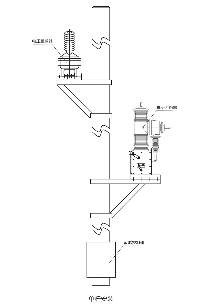 户外高压智能真空断路器